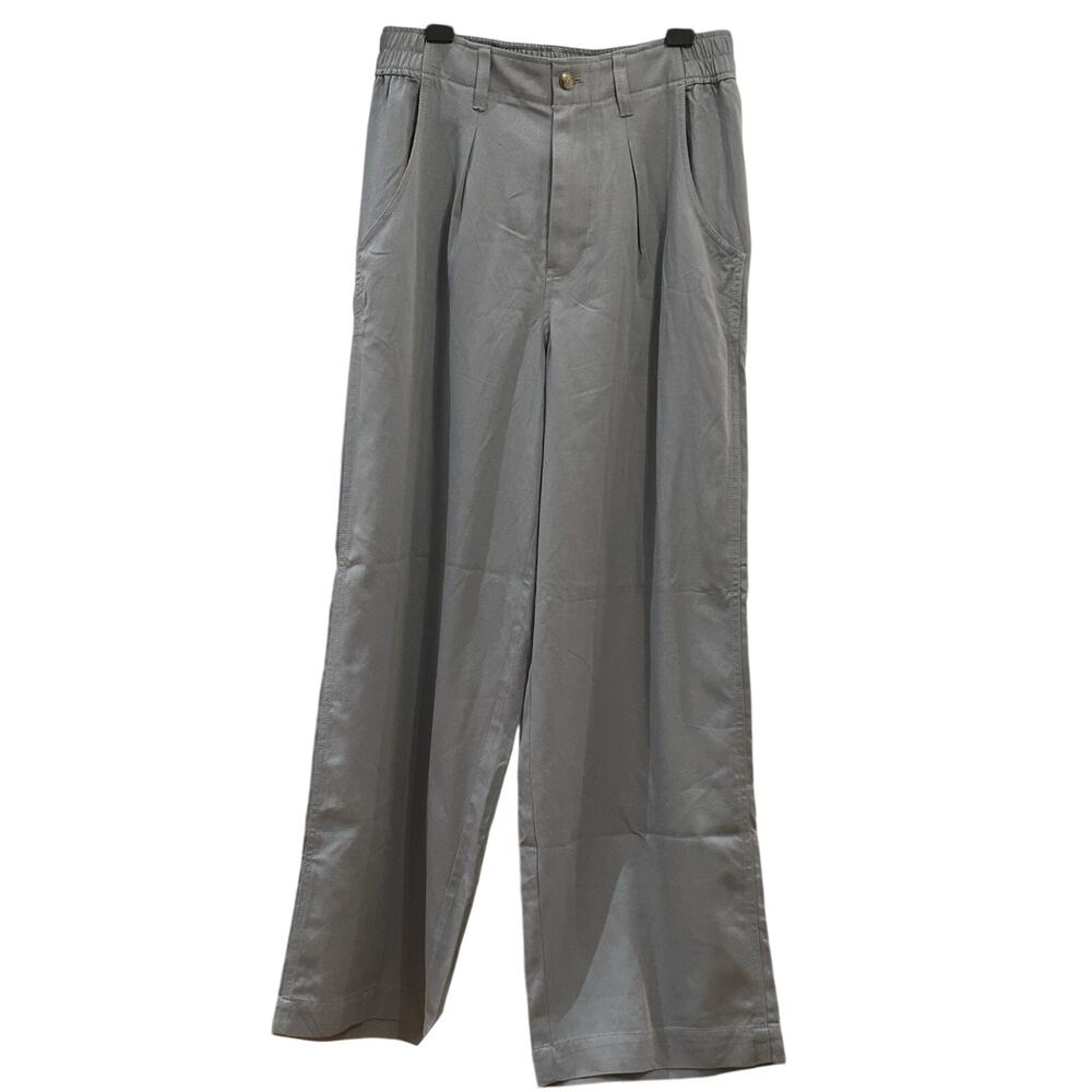 NWT Madewell Blue Wide Leg Pants Women's size 8